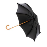 Blond Maple Umbrella with Black Twill fabric