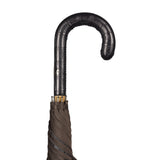 Alligator Leather Solid Stick Umbrella