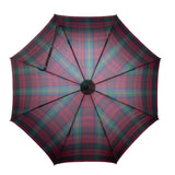 Tartan Polished Chestnut Solid Stick Umbrella