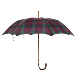 Tartan Polished Chestnut Solid Stick Umbrella