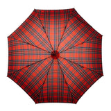 Tartan Flamed Maple Solid Stick Umbrella