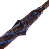 Ostrich Leather Handle Solid Stick Umbrella